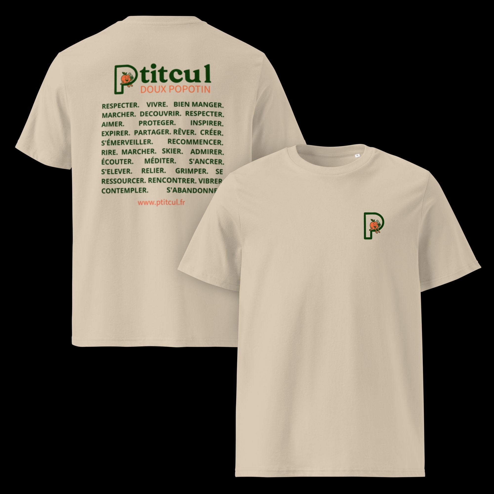 T-Shirt — Précommande · imprimé à Lyon · Coton biologique certifié Ecotex